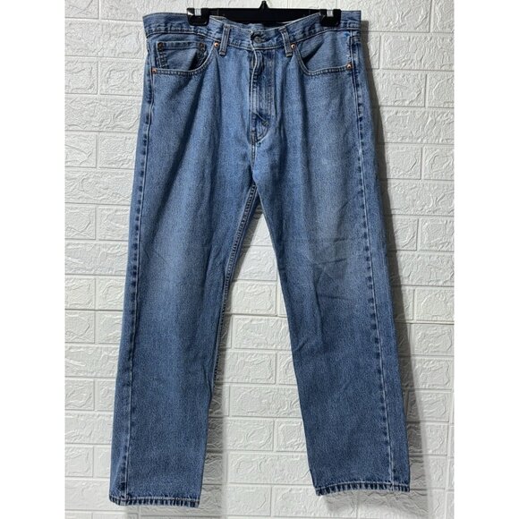 Levi's Denim - LEVI STRAUSS & CO 505 36/30 Blue Straight Leg Jeans